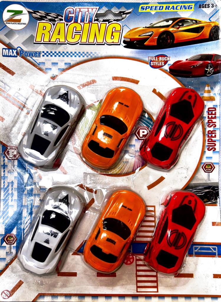 City racing car (6 pcs)